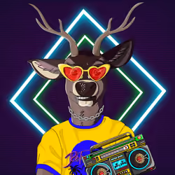 Retrowave deer #1962