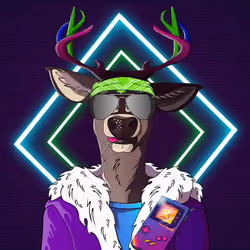Retrowave deer #644
