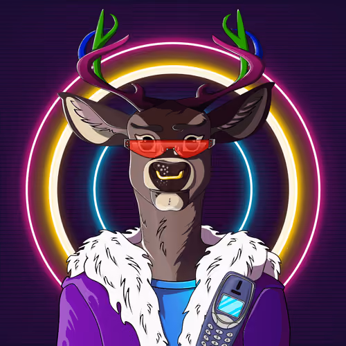 Retrowave deer #3182