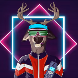 Retrowave deer #2673