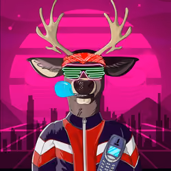 Retrowave deer #1646
