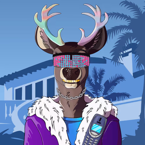 Retrowave deer #2355
