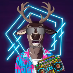Retrowave deer #1555