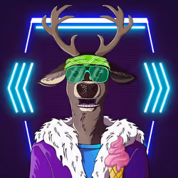 Retrowave deer #1002