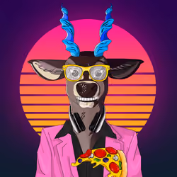 Retrowave deer #3281