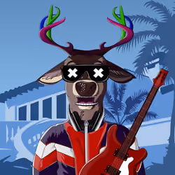 Retrowave deer #3053