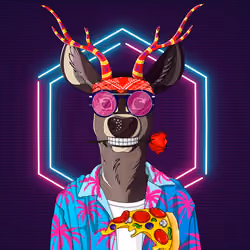 Retrowave deer #681