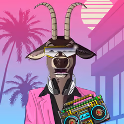Retrowave deer #2408