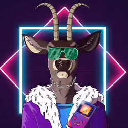 Retrowave deer #207