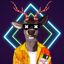 Retrowave deer #3365