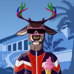 Retrowave deer #2953
