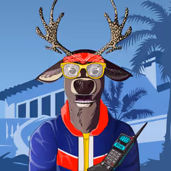 Retrowave deer #2770
