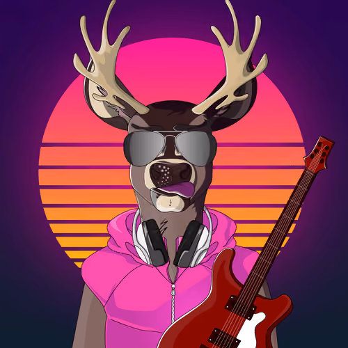 Retrowave deer #2314