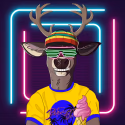 Retrowave deer #154