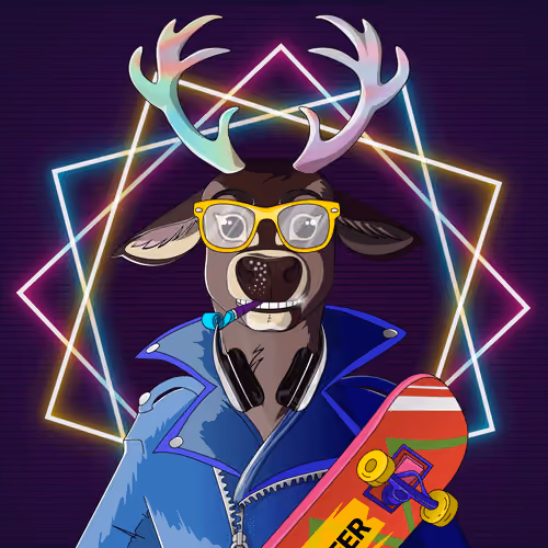 Retrowave deer #2487