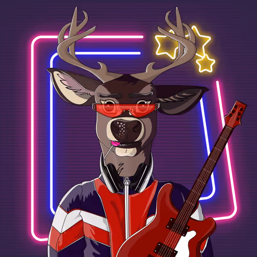 Retrowave deer #3392