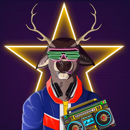 Retrowave deer #1856