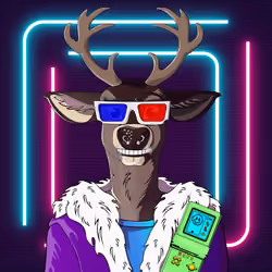 Retrowave deer #2901