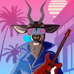 Retrowave deer #2452