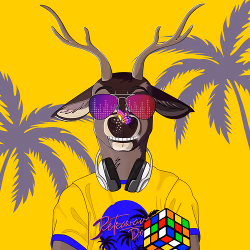 Retrowave deer #3337