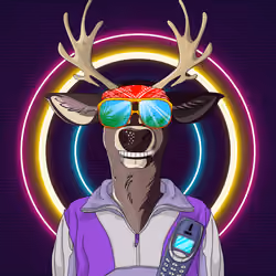 Retrowave deer #2312