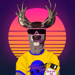 Retrowave deer #329