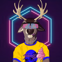 Retrowave deer #3245