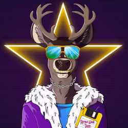 Retrowave deer #1241