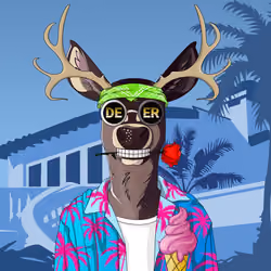 Retrowave deer #6