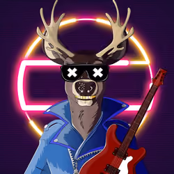 Retrowave deer #1395