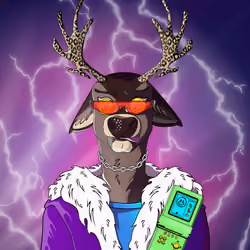 Retrowave deer #179