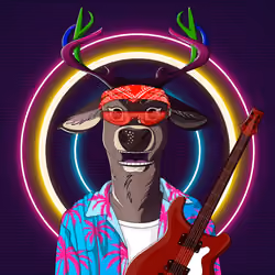 Retrowave deer #1006