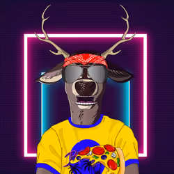 Retrowave deer #2226