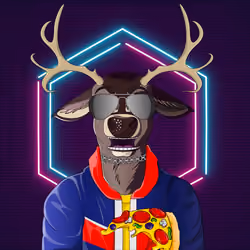Retrowave deer #1005
