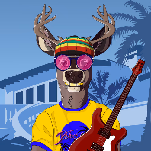 Retrowave deer #1620