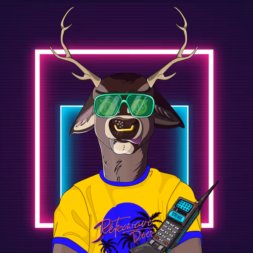 Retrowave deer #1808