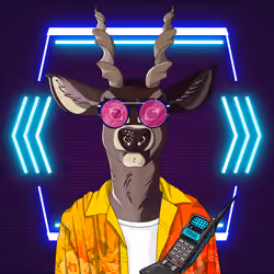 Retrowave deer #2498