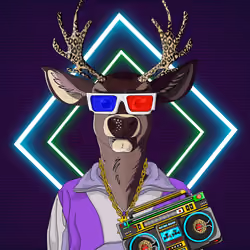 Retrowave deer #1227