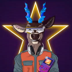 Retrowave deer #1907