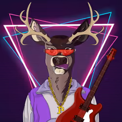 Retrowave deer #1953