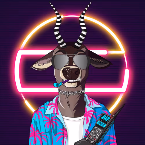 Retrowave deer #1136