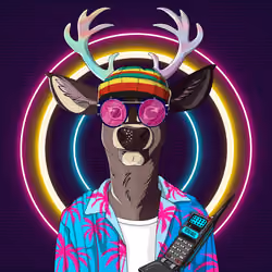 Retrowave deer #3051