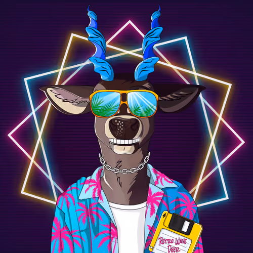 Retrowave deer #3072