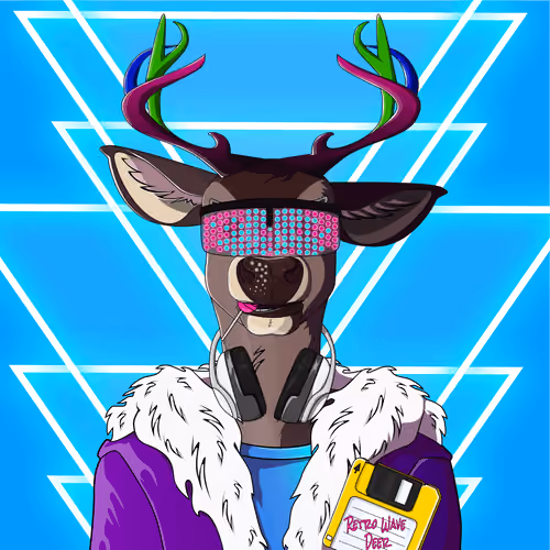 Retrowave deer #2595