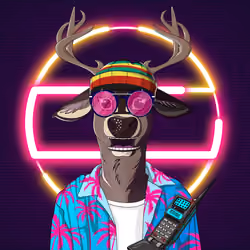 Retrowave deer #1906