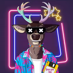 Retrowave deer #3049