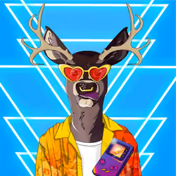 Retrowave deer #155