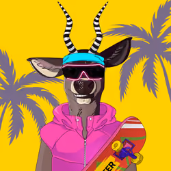 Retrowave deer #2950