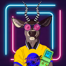 Retrowave deer #3194