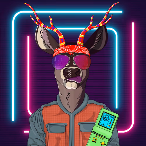 Retrowave deer #1037